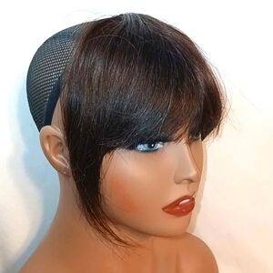 100% Human Hair Topper Bangs Clip in NEW